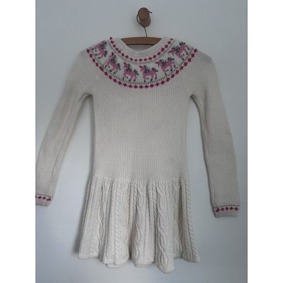 7-8Y Isaac Mizrahi Unicorn Sweater Dress - Picture 7 of 8